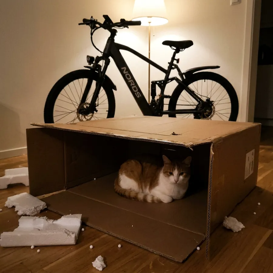 Katten mente esken var hovedproduktet.