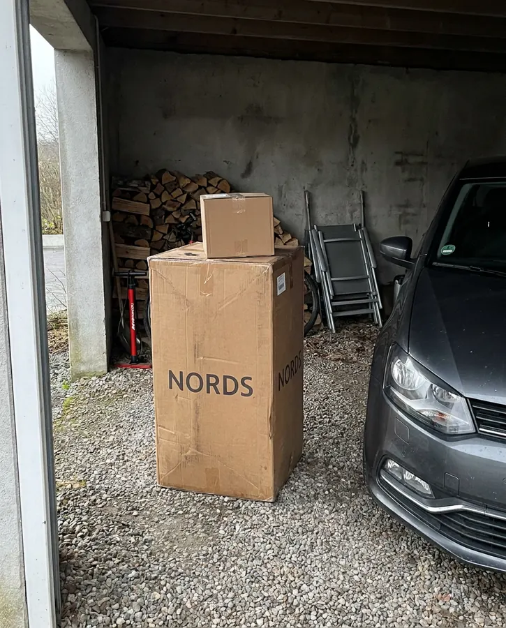 Sykkel og tilbehør kom samme dag.