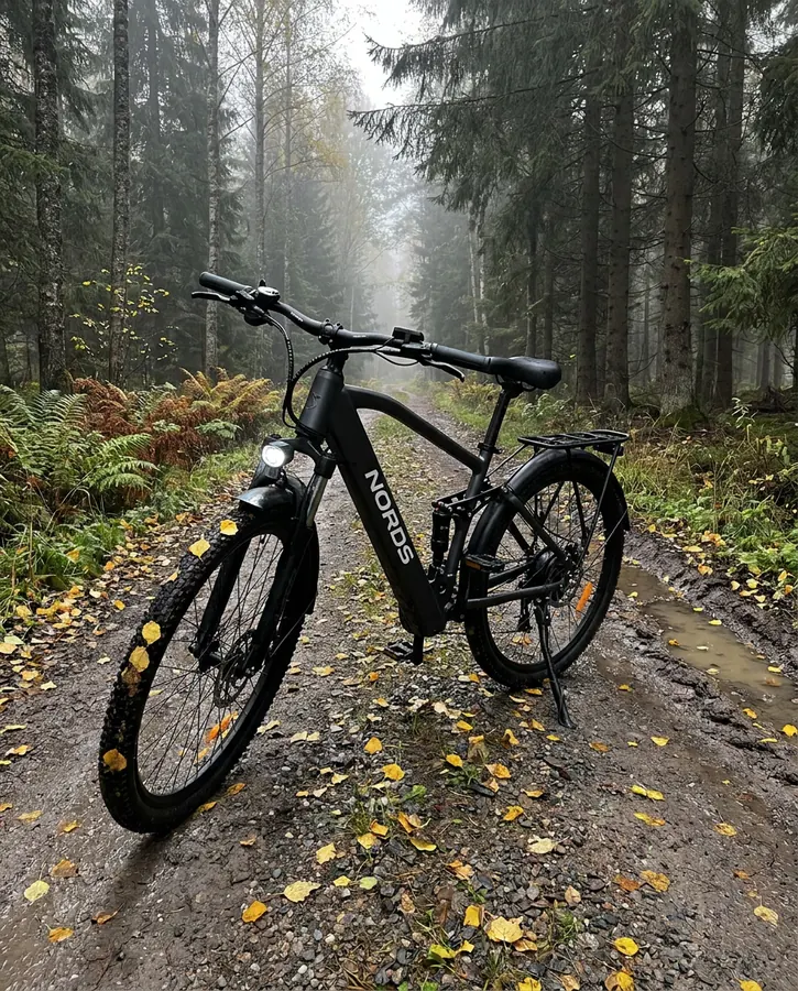 Grusvei i oktober.