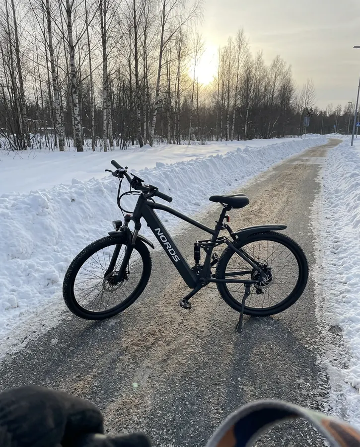 Brøytet sykkelvei, strødd og fin.